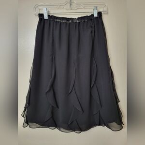Vintage Y2K Alex Evenings Black Skirt - Petite